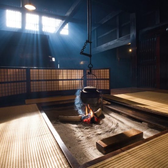 Tea room in tradtional Japanese house