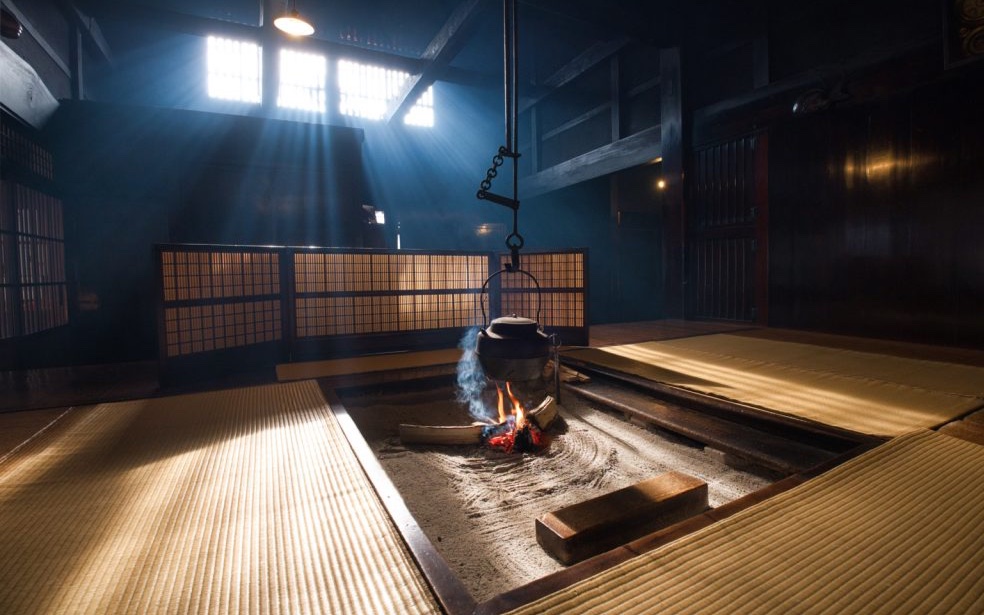 Tea room in tradtional Japanese house