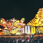 Nebuta float at Japanese festival