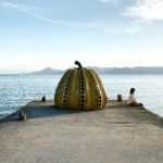 Yellow pumpkin on Naoshima